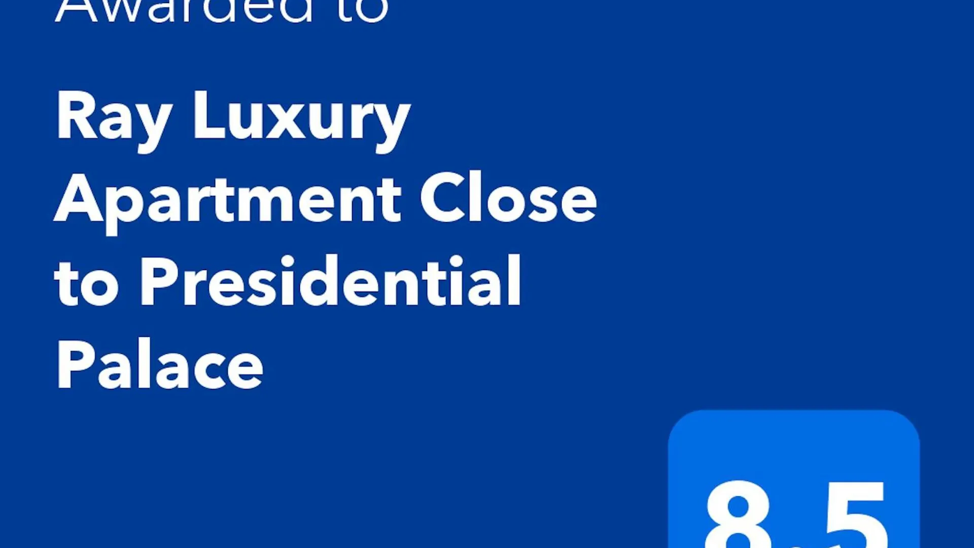 Ray Luxury Apartment Close To Presidential Palace contacts